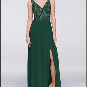 Emerald green formal dress